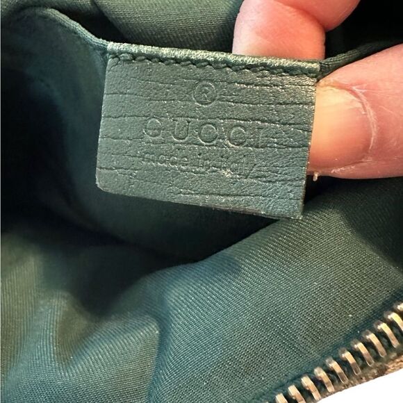 Gucci Green and Gold Women's Hasler Bag - Picture 12 of 16